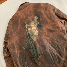 Load image into Gallery viewer, aw2009 Yohji Yamamoto x Justin Davis Uzi Pinup Brown Leather Jacket - Size M