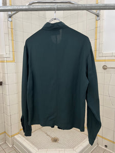 1990s Dexter Wong Forest Green Jacket with Mesh Netting - Size M