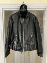 Load image into Gallery viewer, aw1997 Yohji Yamamoto Cropped Black Leather Jacket - Size OS