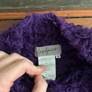 1990s Yohji Yamamoto Purple Frayed Gauge Knit - Size M