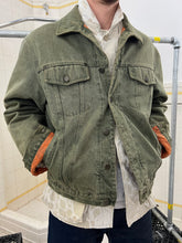 Load image into Gallery viewer, 1990s Armani Jeans Faded Green Trucker Jacket - Size L