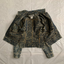 Load image into Gallery viewer, ss2007 Issey Miyake Rose Embossed Paneled Denim Jacket - Size XS