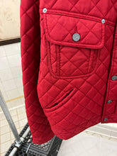 Load image into Gallery viewer, 1990s Armani Quilted Nylon Red Trucker Jacket - Size L