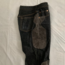 Load image into Gallery viewer, 2000s CDGH Leather Patch Paneled Work Denim - Size M
