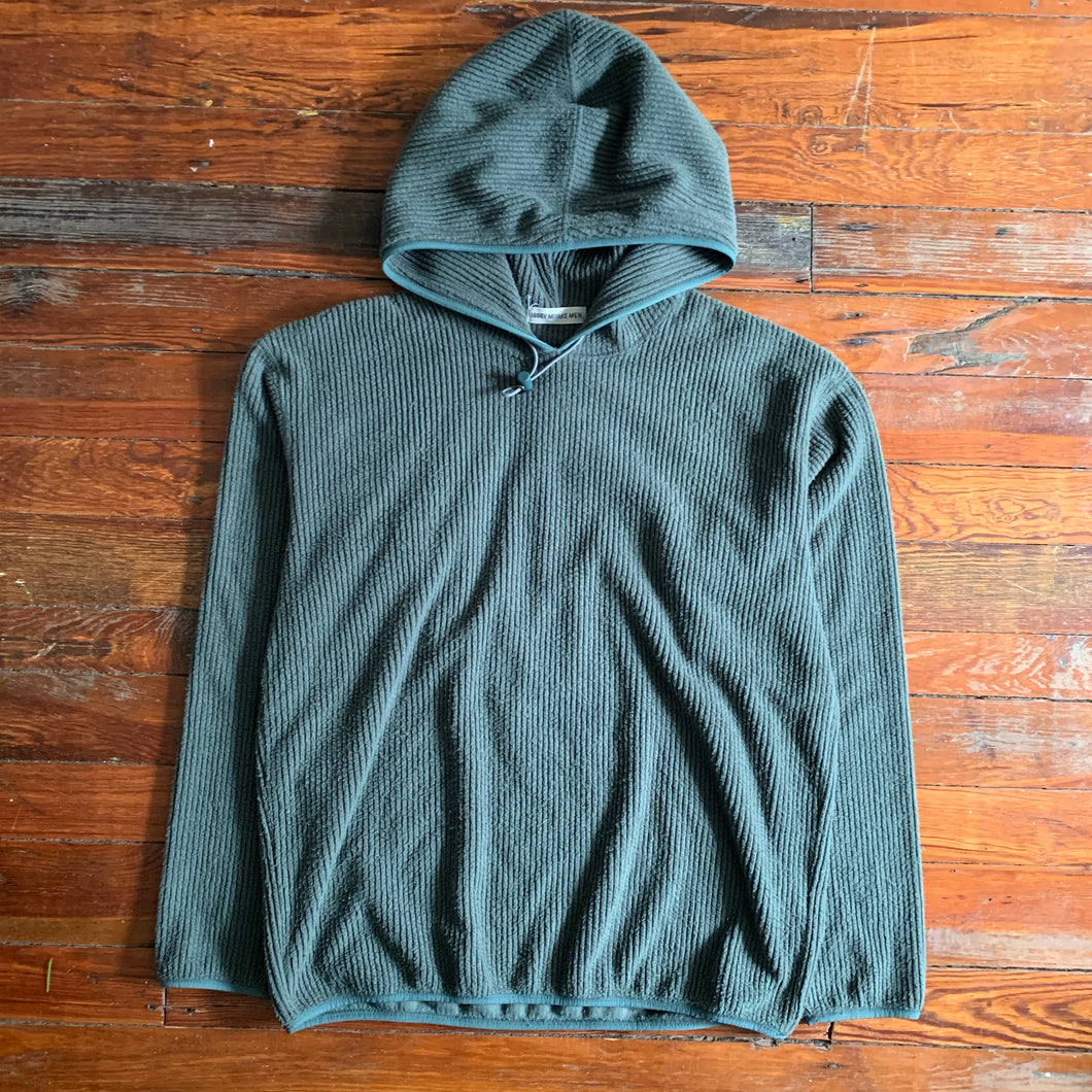 aw1999 Issey Miyake Ribbed Fleece Teal Hoodie - Size L