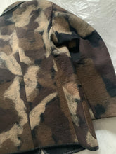 Load image into Gallery viewer, aw1997 Issey Miyake Wool Camo Blazer with Leather Trim - Size L