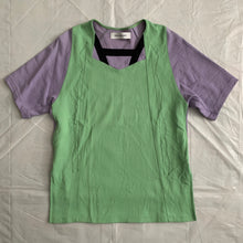 Load image into Gallery viewer, ss2019 Kiko Kostadinov Panneled Jersey Shirt with Large Split Hem - Size S