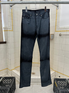 2000s Vintage Calvin Klein Distressed Synthetic Jeans - Size M