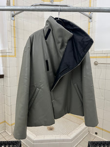 2000s Armani Futuristic Padded Wrap Jacket - Size XL