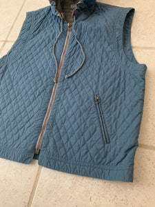 1990s Armani Quilted Hooded Vest - Size L