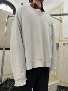 1980s Katharine Hamnett Oversized Sweatshirt with Articulated Ribbed Collar and Cuffs - Size OS