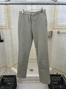 2000s Mandarina Duck Light Sand Khaki Textured Formal Trousers - Size M