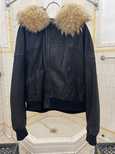 Load image into Gallery viewer, 1980s Marithe Francois Girbaud x Compagnie Des Montagnes &amp; Des Forets Fur Hood N2B Jacket - Size XL