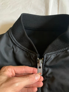 ss1993 Yohji Yamamoto Reversible Nylon & Wool Cropped Bomber Jacket - Size OS