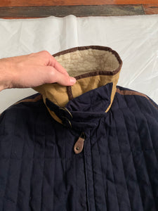 1990s Armani Quilted B-3 Jacket with Sherpa Lined Collar and Extended Hem - Size XL