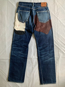 2000s Yohji Yamamoto x Spotted Horse Leather Patchworked Denim - Size M