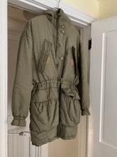 Load image into Gallery viewer, 1990s Katharine Hamnett Khaki Silk Military Parka - Size XL
