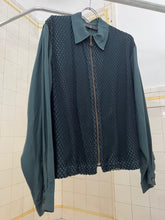 Load image into Gallery viewer, 1990s Dexter Wong Forest Green Jacket with Mesh Netting - Size M