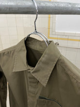 Load image into Gallery viewer, 1990s Final Home Coated Cotton Military Shirt with Velcro Pocket Detail - Size M