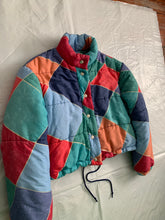 Load image into Gallery viewer, 1990s Armani Mutli-Colored Cropped Puffer Jacket - Size M