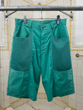 Load image into Gallery viewer, 1980s Armani Teal Mesh Pocket Shorts - Size L