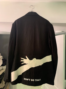 ss2009 Yohji Yamamoto "Dont Do That" Applique Hand Jacket - Size XL