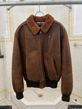 Load image into Gallery viewer, 1980s Katharine Hamnett Shearling Leather Bomber Jacket - Size L