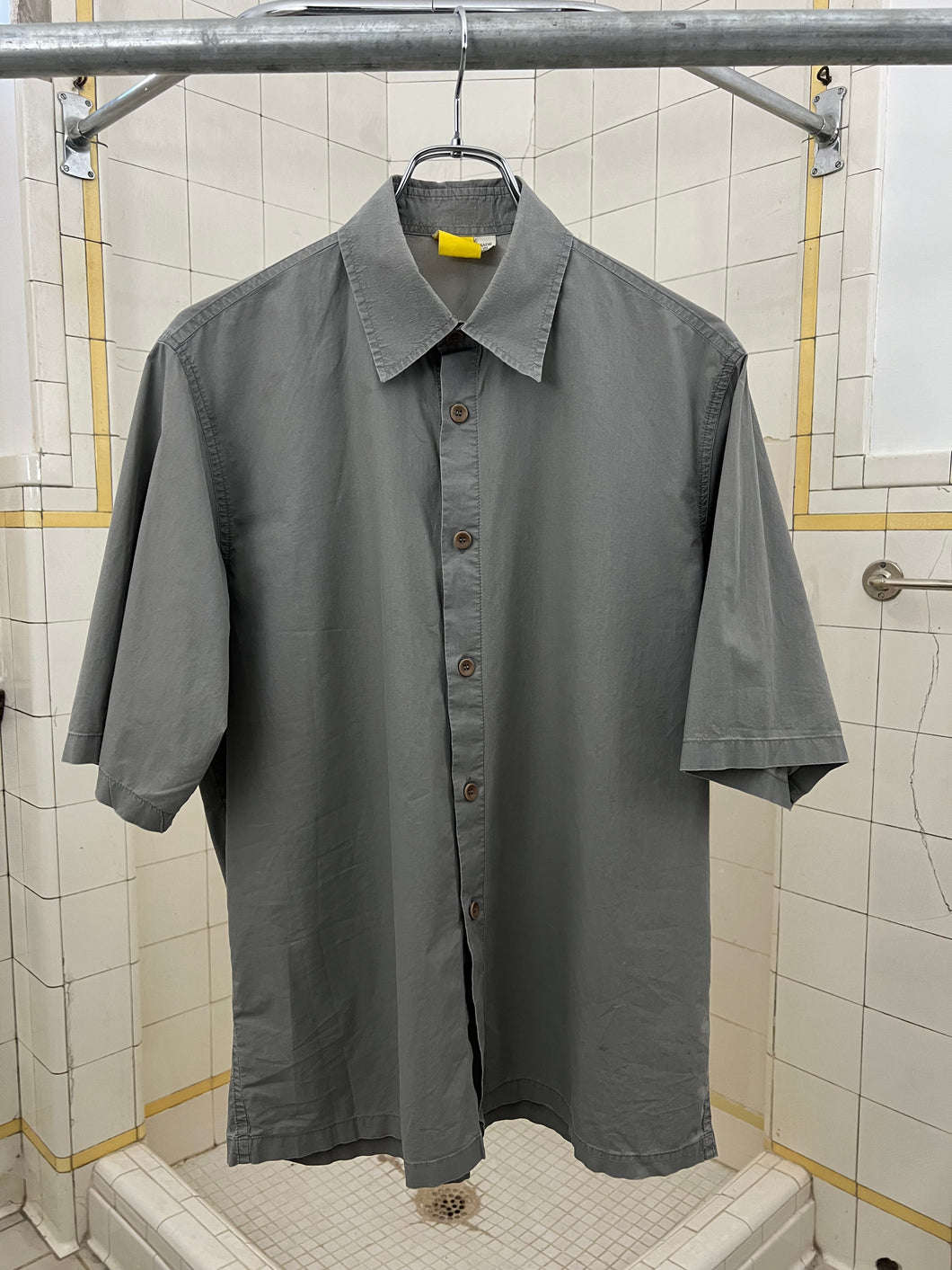 2000s Mandarina Duck 'Light Fiberduck' Short Sleeve Shirt - Size M