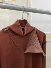 Load image into Gallery viewer, aw1983 Marithe Francois Girbaud x Maillaparty Burnt Red Sweater with Overlocked Neck and Waxed Seam Details - Size S
