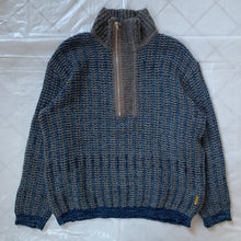 Load image into Gallery viewer, 1990s Armani Low Gauge Knitted Quarter Zip Pullover - Size L