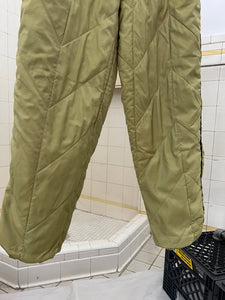 1990s Armani Textured Iridescent Yellow Nylon Snow Pants - Size M