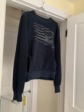 Load image into Gallery viewer, 2000s Bernhard Willhelm Faded Aqua Insideout Crewneck with Kangaroo Pocket - Size M