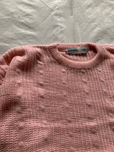 Load image into Gallery viewer, 1990s Armani Pink Wool Cable Knit Sweater - Size L
