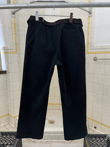 2000s Samsonite 'Travel Wear' Black Belted Twill Pants - Size L