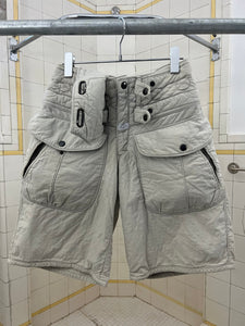 1980s Marithe Francois Girbaud x Closed Padded Cargo Shorts with Crotch Detailing - Size S