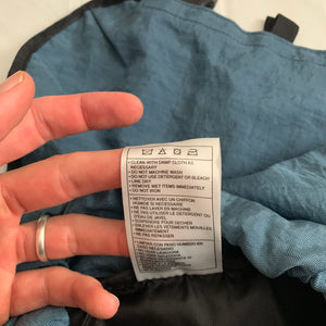 1990s Vintage Nike Glacier Blue Nylon Parachute Backpack - Size OS