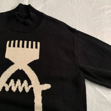 Load image into Gallery viewer, 2000s Yohji Yamamoto Buzzer Intarsia Sweater - Size M