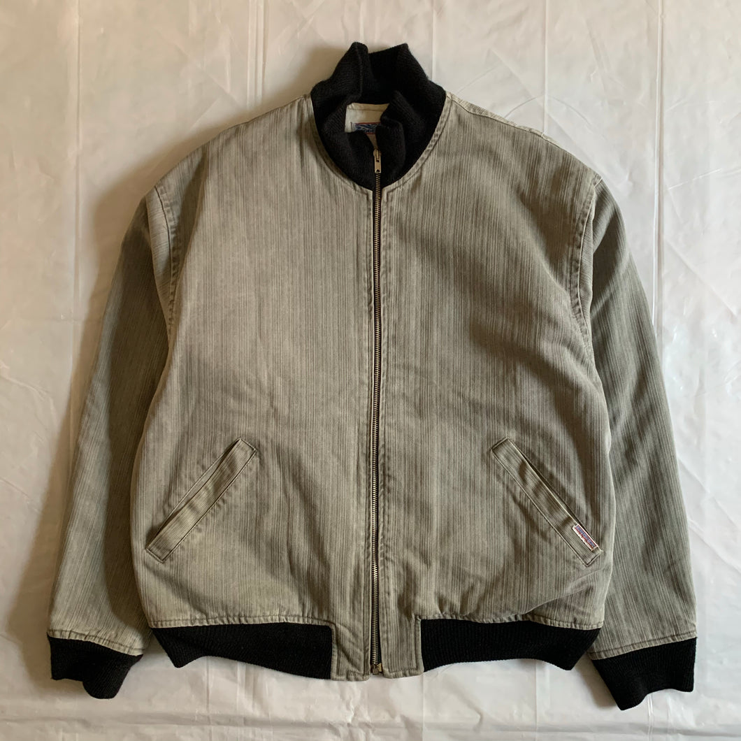 1990s Goodenough Faded Grey Worker Jacket - Size M