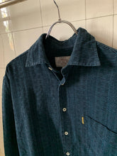 Load image into Gallery viewer, 1990s Armani Textured Weave Navy Shirt - Size L