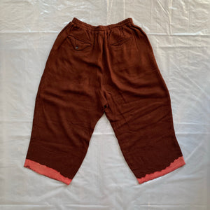 aw1993 CDGH+ Maroon Bleach Dyed Sweatpants - Size M