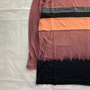 aw1993 CDGH+ Black, Maroon and Orange Bleach Dye Shirt - Size OS