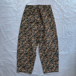 aw2011 CDGH+ Black Gobelin Tapestry Floral Double Pleated Trouser - Size S
