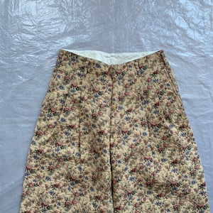 aw2011 CDGH+ Beige Gobelin Tapestry Floral Double Pleated Trouser - Size XS